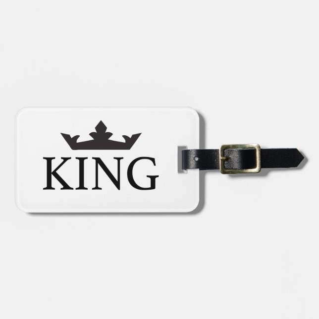 Tag Royal Family King Gepäckanhänger (Vorderseite horizontal)