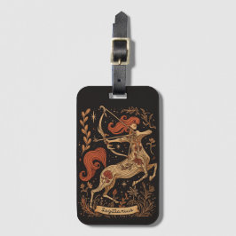 Tag Sagittarius Celestial Zodiac Art Gepäckanhänger