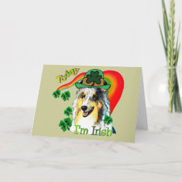 Tag Sheltie St. Patricks Karte