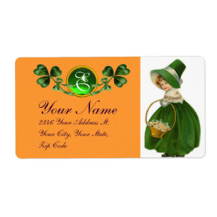 TAG ST. PATRICK - IRISCHES MÄDCHEN UND KLEEBLÄTTER
