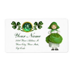TAG ST. PATRICK - IRISCHES MÄDCHEN UND KLEEBLÄTTER