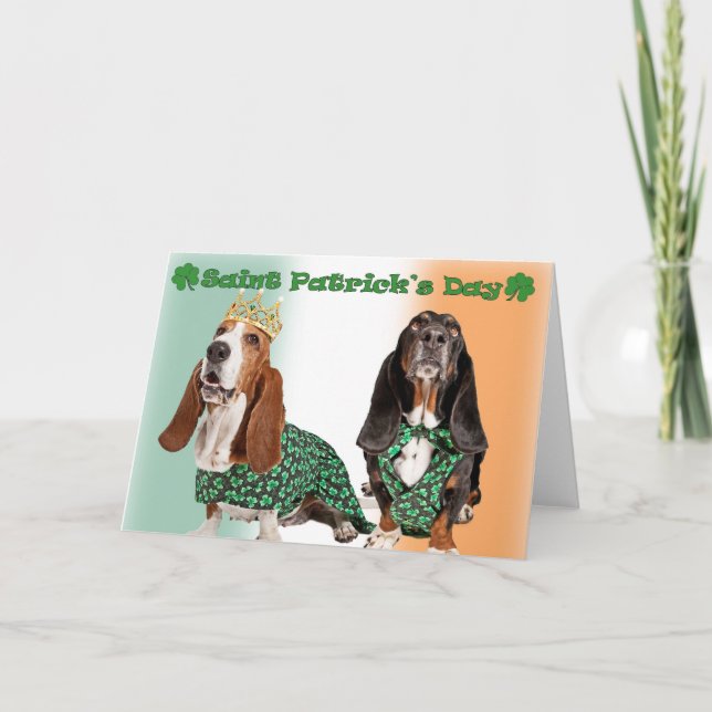 Tag St. Patricks Karte (Vorderseite)