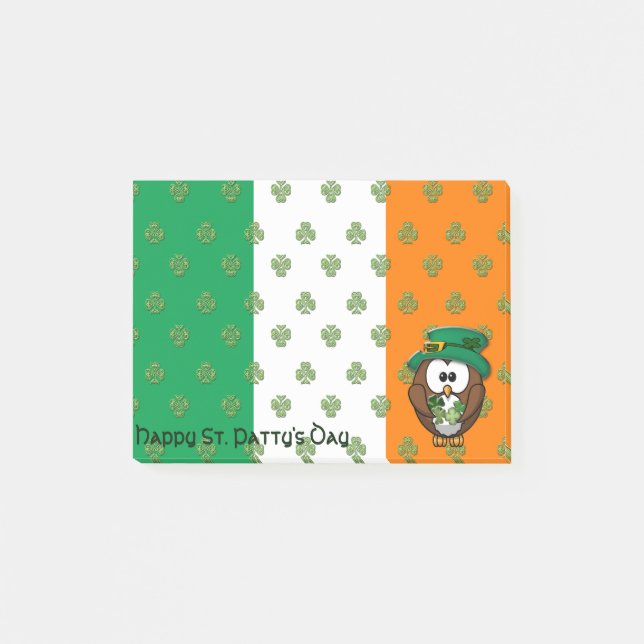 Tag St. Pattys Post-it Klebezettel (Vorderseite)