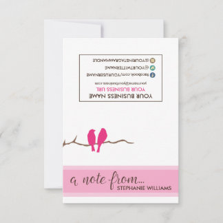 TAG Stylist Little Birdies Notecards (Fuchsia)