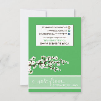 TAG Styliste Cherry Blossoms Cartes pour notes (po