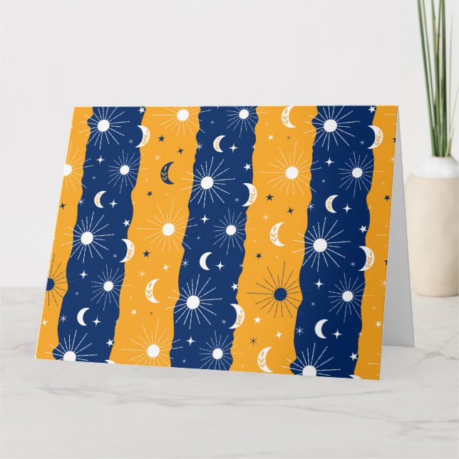 Tag und Nacht 2 Dankeskarte (Vorderseite)