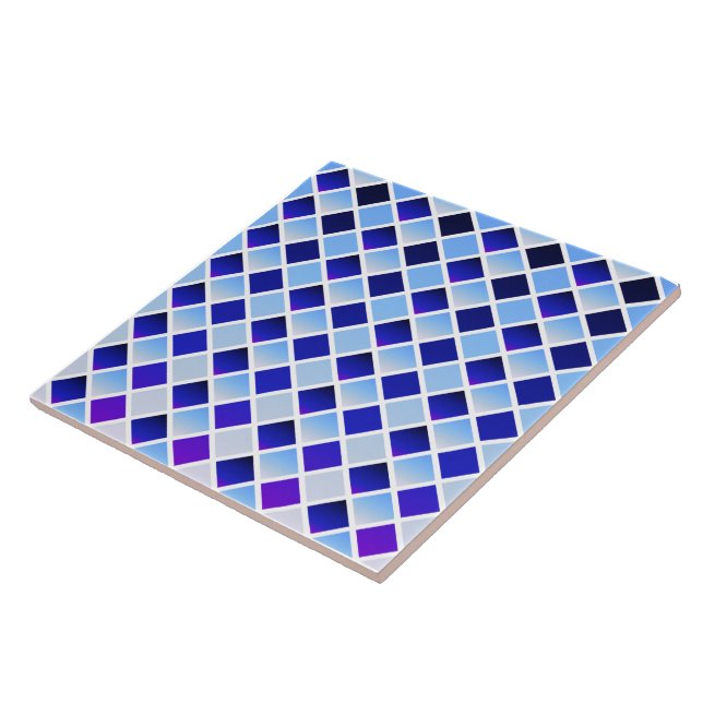 Tag und Nacht (Diamond Checkered) Fliese (Seite)