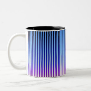 Tag und Nacht (Streifen) Zweifarbige Tasse