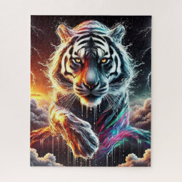 Tag und Nacht Weißer Tiger