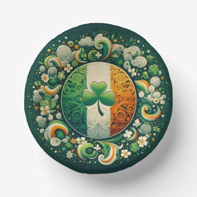 Tag von Saint Patrick/Irland/Irland Pappteller (Vorderseite)