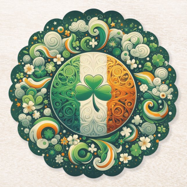 Tag von Saint Patrick/Irland/Irland Untersetzer (Vorderseite)