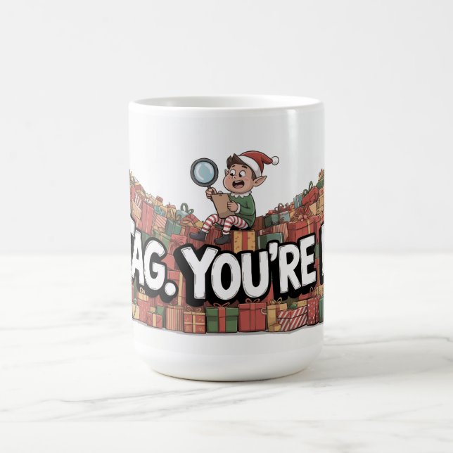 Tag You're It Elf  Kaffeetasse (Mittel)