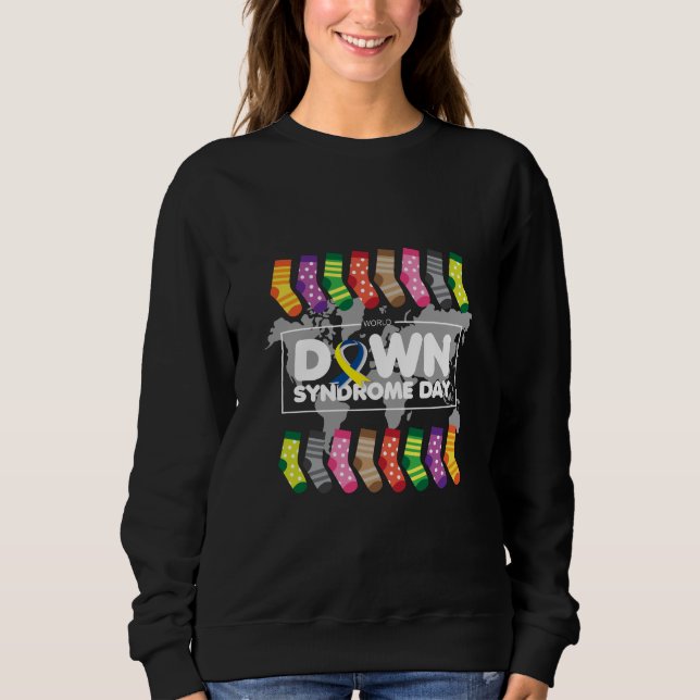 Tag zur Bewusstseinsbildung für das Down-Syndrom. Sweatshirt (Vorderseite)