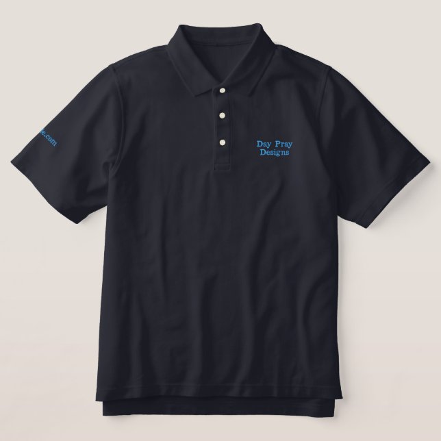 Tagbetentwürfe bestickt Polo (Design Vorderseite)