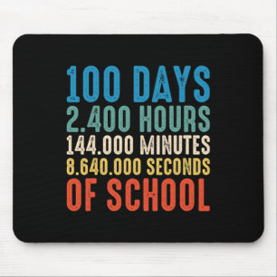 Tage 2400 Stunden Schullehrer und Studentenvisite Mousepad