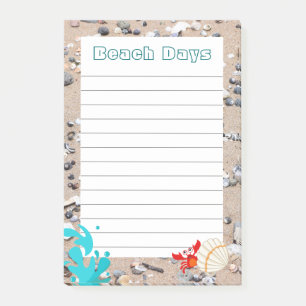 Tage am Strand Post-it Klebezettel