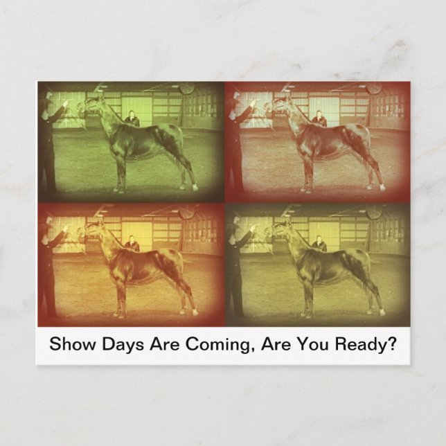 Tage anzeigen postkarte (Vorderseite)