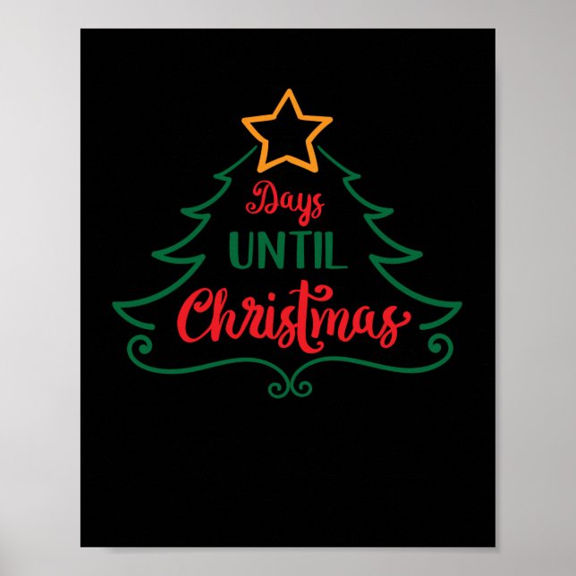 Tage bis Weihnachten Poster (Vorne)