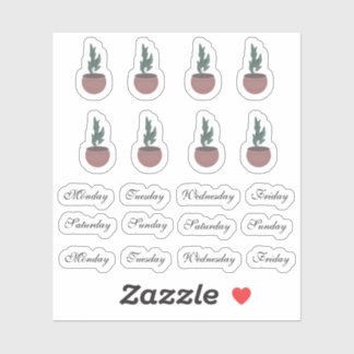 Tage der Pflanze im Haus Aufkleber