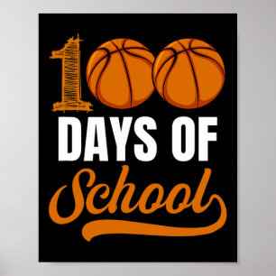 Tage der Schule Basketball Player Boy Girl Poster