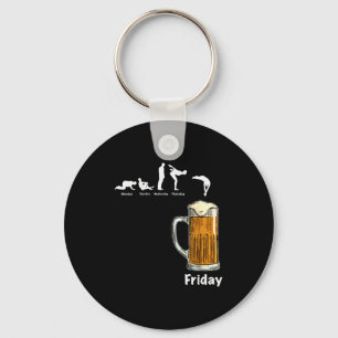 Tage der Woche Montag - Freitag Bier Lustiges Bier Schlüsselanhänger