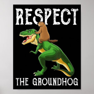 Tage-des-Murmeltier-Hemd-Dekorationen Kostüm Waldm Poster