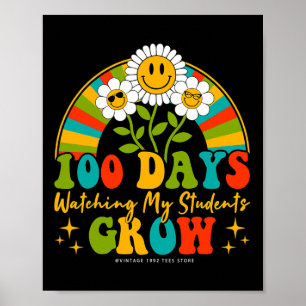 Tage des Schullehrers 100 Tage beim Lernen Poster