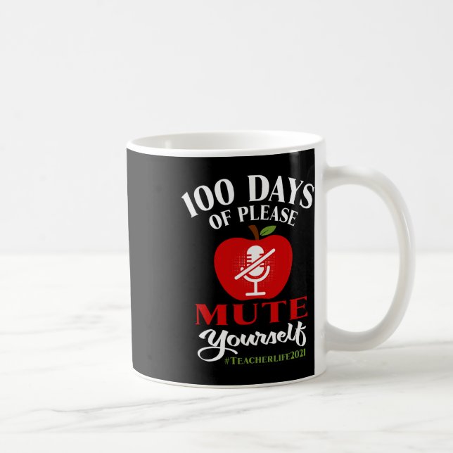 Tage des virtuellen Schullehrers Mute dich bitte. Kaffeetasse (Rechts)