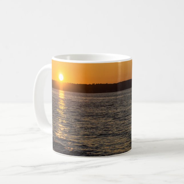 Tage enden in Traverse City Kaffeetasse (Vorderseite Links)