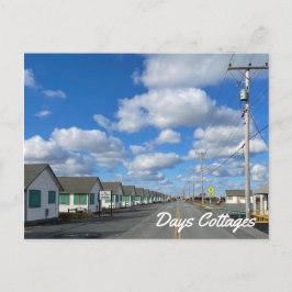 Tage Hütten Postkarte, Strandblick Postkarte