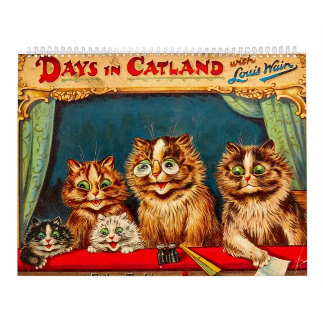Tage in CatLand, Kalender von Louis Wain (Titelbild)