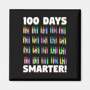 Tage Smarter Crayons Studentengeschenk 100 Tage Sc Magnet