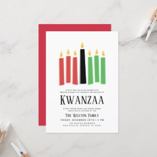 Tage von Kwanzaa Party Ansammlung Einladung