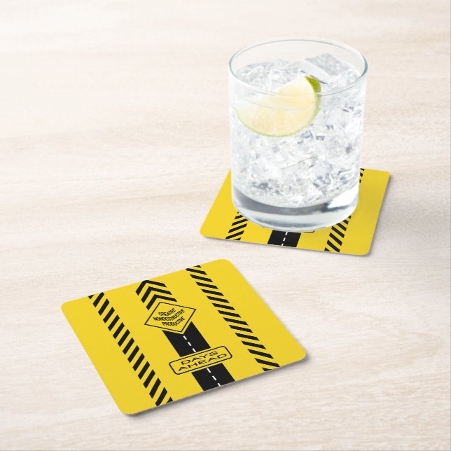 Tage vor rechteckiger pappuntersetzer (Vor Ort)