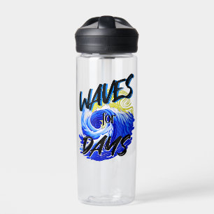 Tage-Wellen, Beach Life, Ocean Surfkunst Trinkflasche