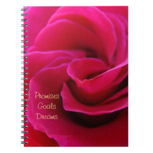 Tagebuch rosa Rose Blume Versprechen Ziele Träume