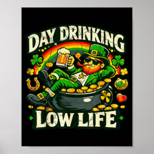 Tages-Trinken Low-Life-Vintage-lustig St. Patricks Poster