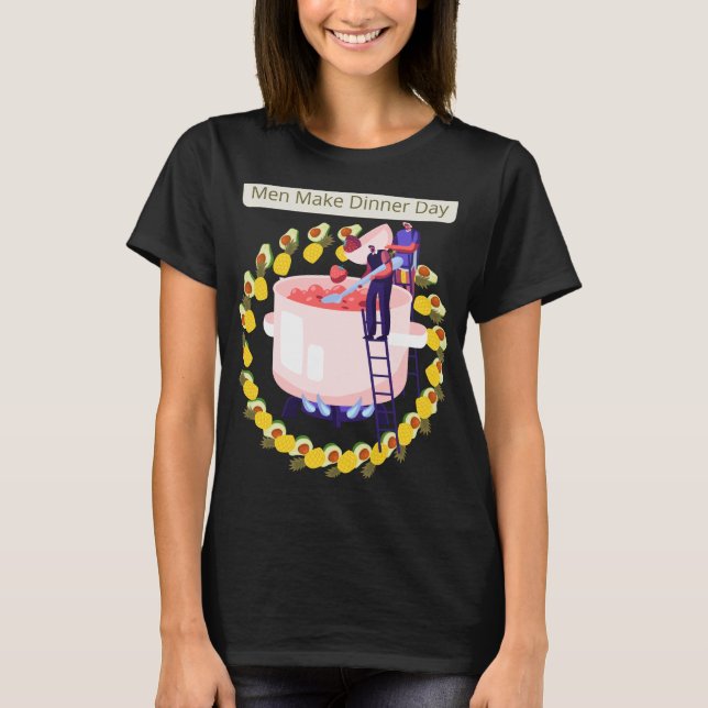 Tages- und Abendmenü T-Shirt (Vorderseite)