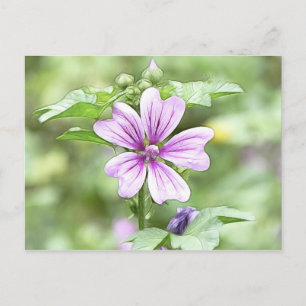 Tagesanbruch - Braune Blume Postkarte