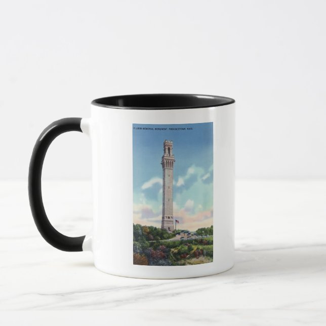 Tagesansicht des Pilgerdenkmals Tasse (Links)