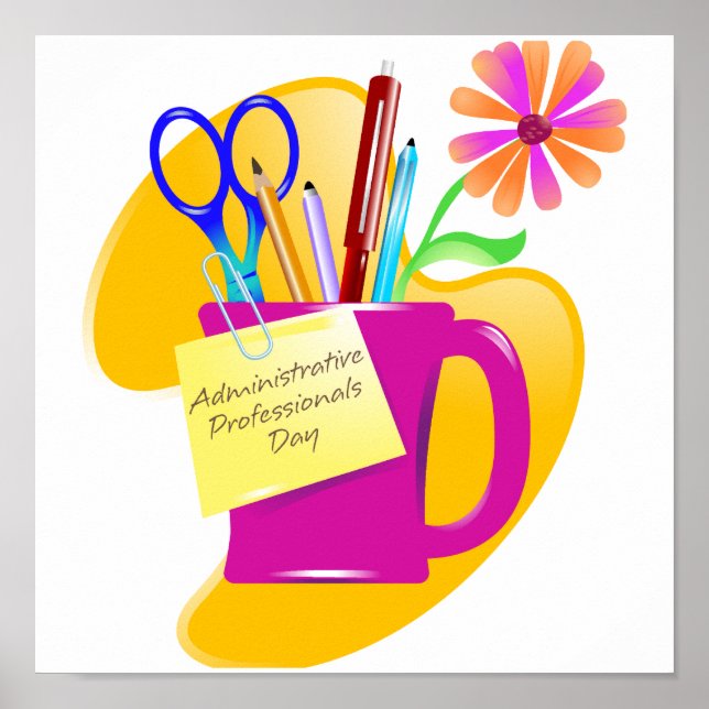 Tagesdesign für Führungskräfte Poster (Vorne)