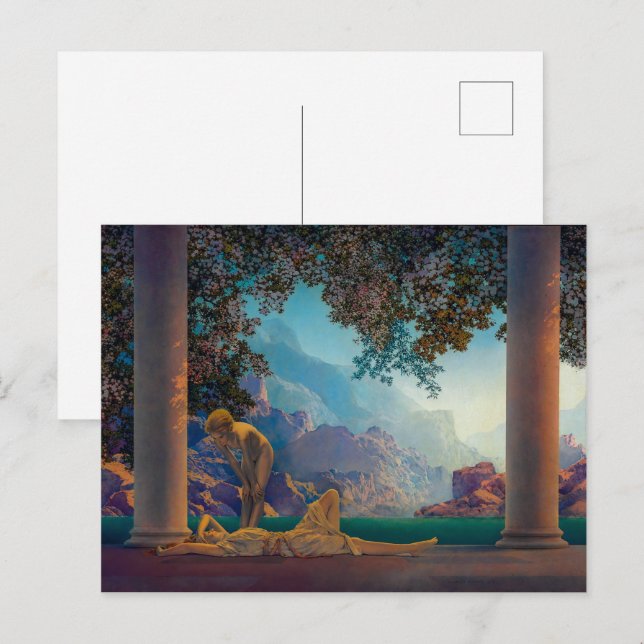 Tagesfeier | Maxfield Parrish | Postkarte (Vorne/Hinten)