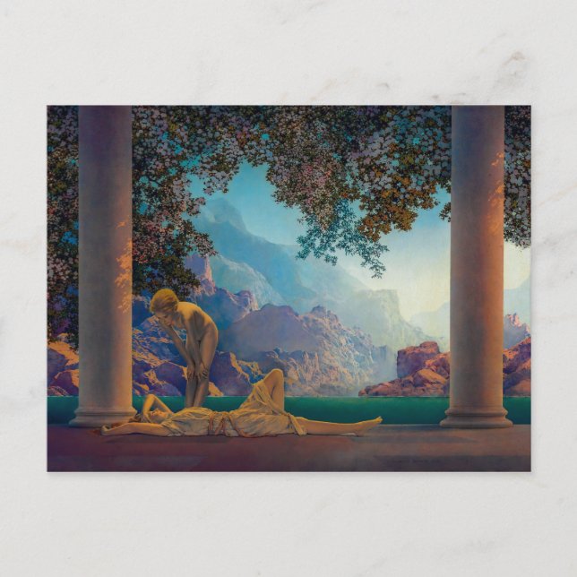 Tagesfeier | Maxfield Parrish | Postkarte (Vorderseite)