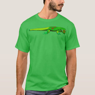 Tagesgecko mit Goldstaub zeichnen T-Shirt