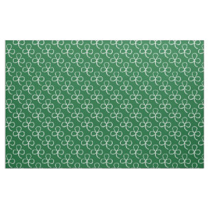 Tagesgewebe des Kleeblatt-Muster-  St Patrick Stoff