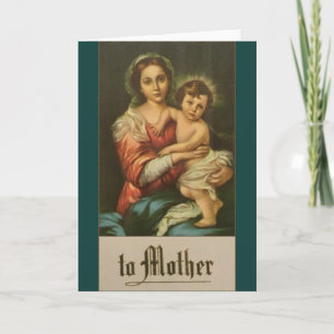 Tageskarte der Vintagen religiösen Mutter Karte