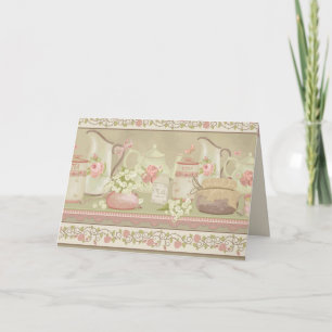 Tageskarte der Vintagen Tea Mother Karte