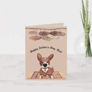 Tageskarte des Vaters vom Corgi Hund Karte
