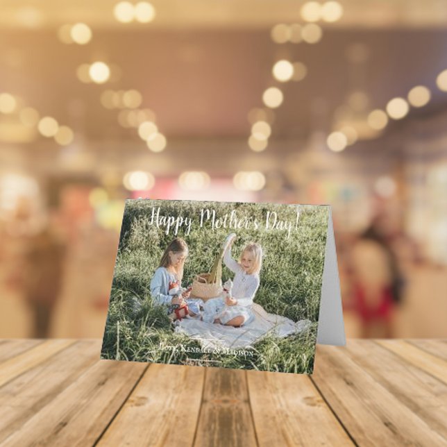 Tageskarte für moderne Fotos Karte (Modern Photo Mothers Day Card)