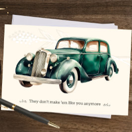 Tageskarte für Vintage Väter Einladung